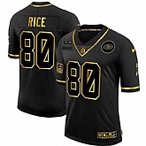 Nike 49ers 80 Jerry Rice Black Gold 2020 Salute To Service Limited Jersey Dyin,baseball caps,new era cap wholesale,wholesale hats
